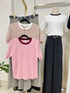 Colour  Contrast Half Sleeves Sweaters
